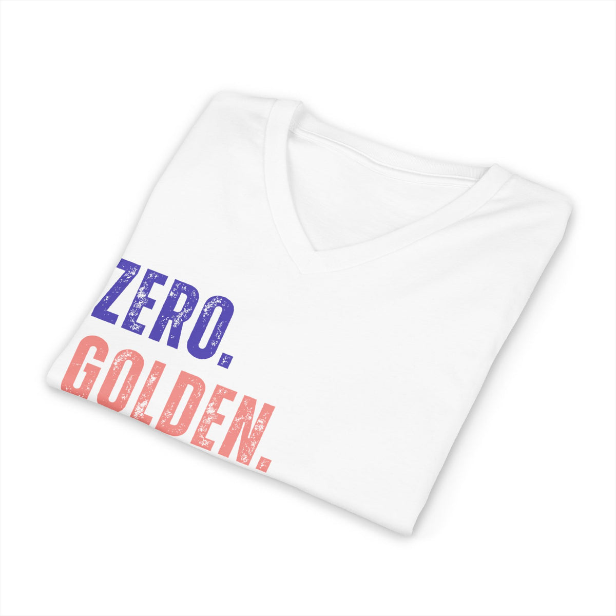 Zero Golden Floofs Given Unisex V-Neck T-Shirt | Funny Golden Retriever Tee
