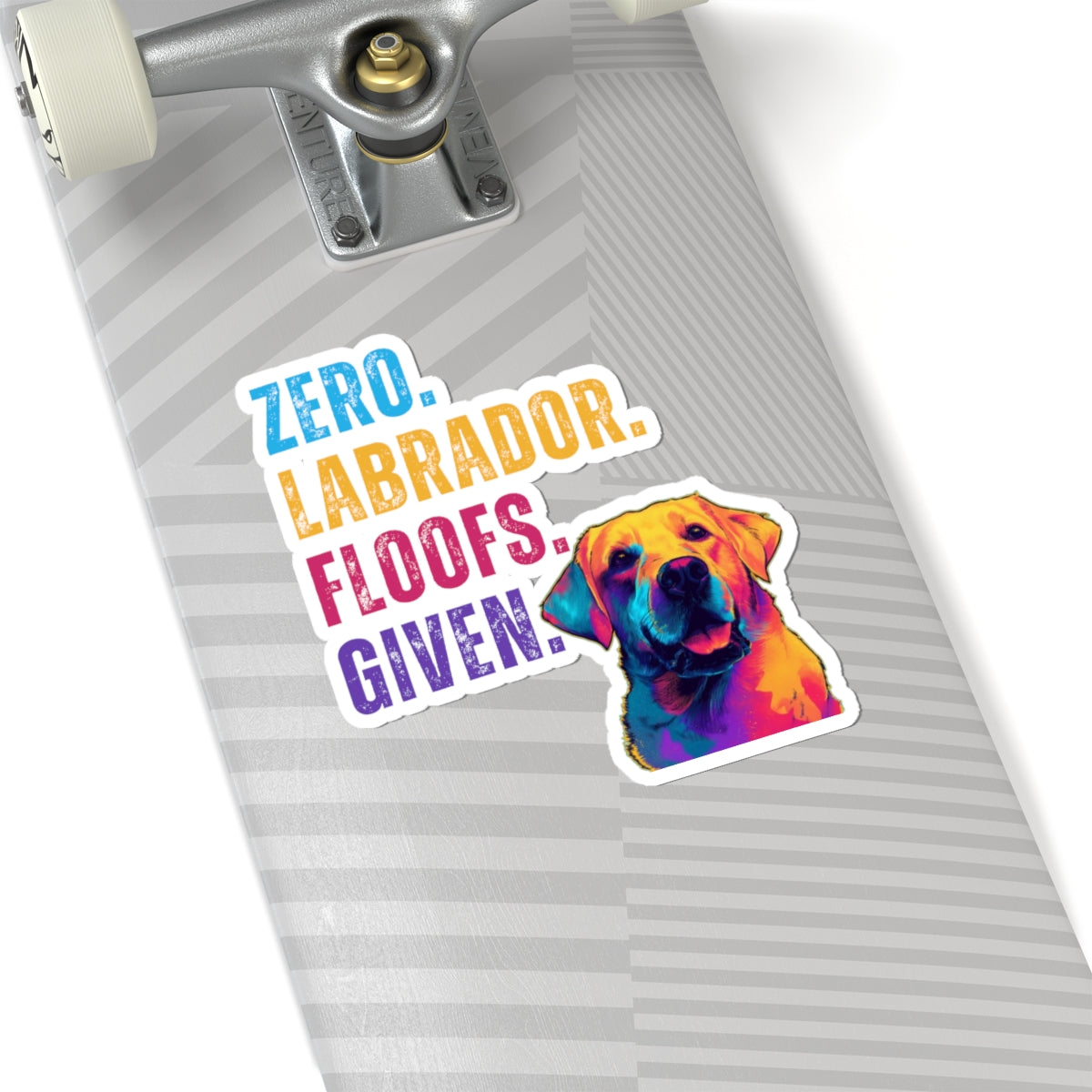 Zero Labrador Floofs Given Sticker | Funny Labrador Retriever Vinyl Sticker