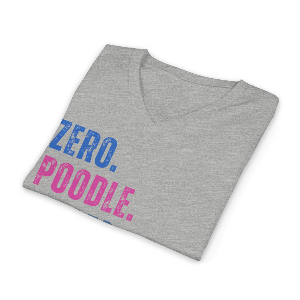 Zero Poodle Floofs Given Unisex V-Neck T-Shirt | Funny Poodle Dog Lover Tee