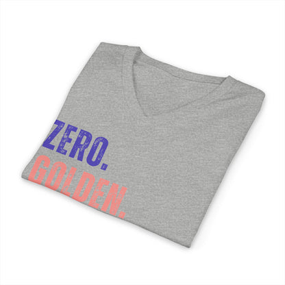 Zero Golden Floofs Given Unisex V-Neck T-Shirt | Funny Golden Retriever Tee
