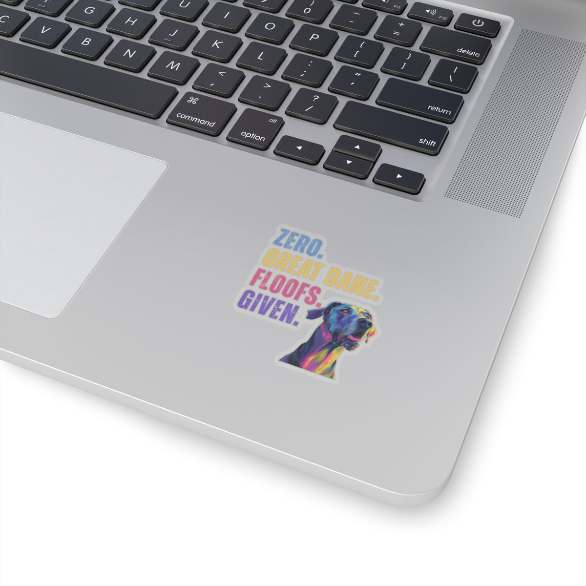Zero Great Dane Floofs Given Sticker | Funny Great Dane Dog Lover Vinyl Decal