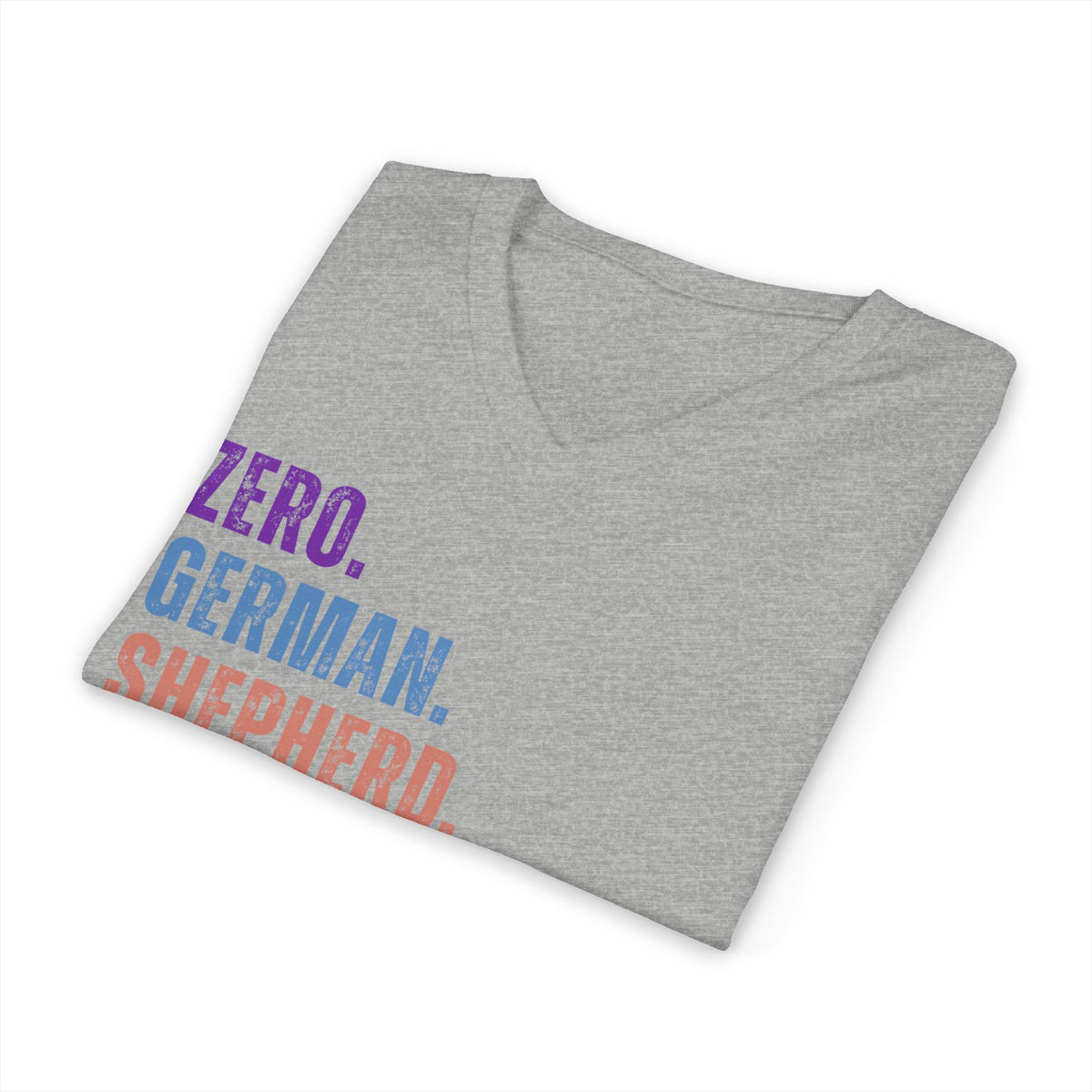 Zero German Shepherd Floofs Given Unisex V-Neck T-Shirt | Funny German Shepherd Dog Lover Tee