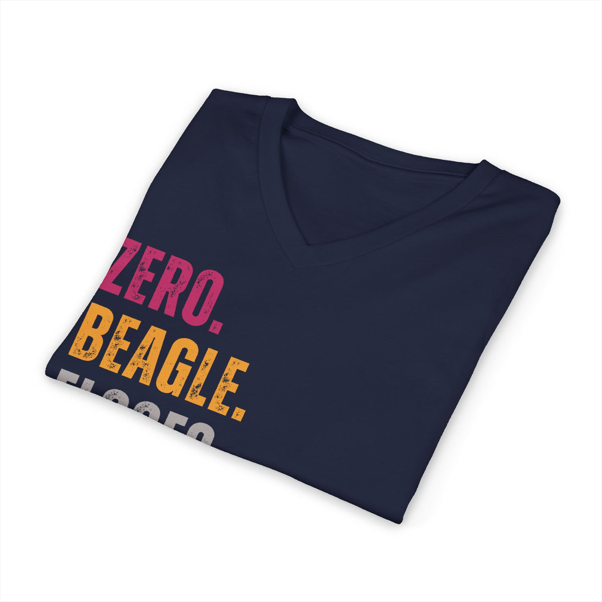 Zero Beagle Floofs Given Unisex V-Neck T-Shirt | Funny Beagle Dog Lover Tee